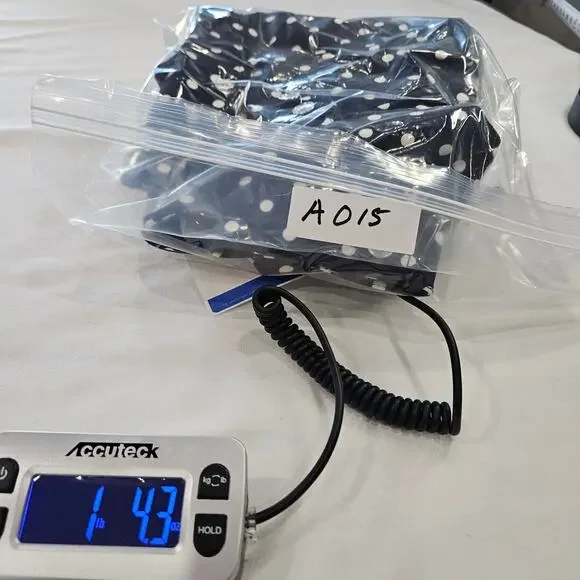 Chaps Ralph Lauren Navy Polka Dot Denim Blazer Jacket Medium Classic Preppy - Picture 11 of 11